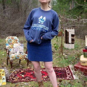 Vintage 90s Crewneck Sweatshirt LA Los Angeles California 1990s Thrift